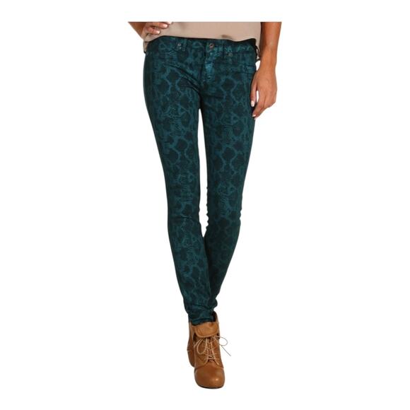 Rich & Skinny Printed  Python Skinny Jeans SZ 26 - Picture 2 of 11